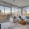 large living area with city skyline views