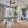 open concept kitchen and living area