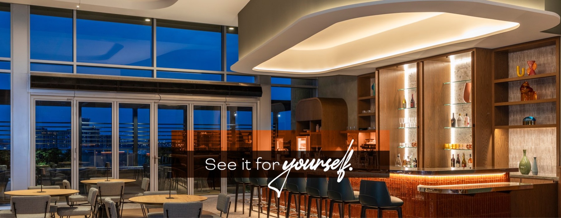 restaurant and bar area