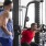 a man lifting weights